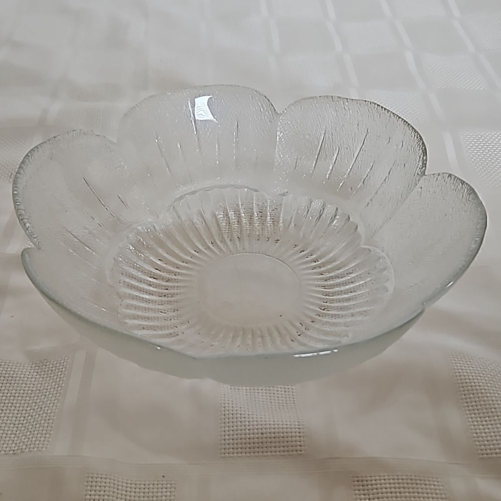 Clear Glass Fruit Bowl 10"-10" - Picture 9 of 16